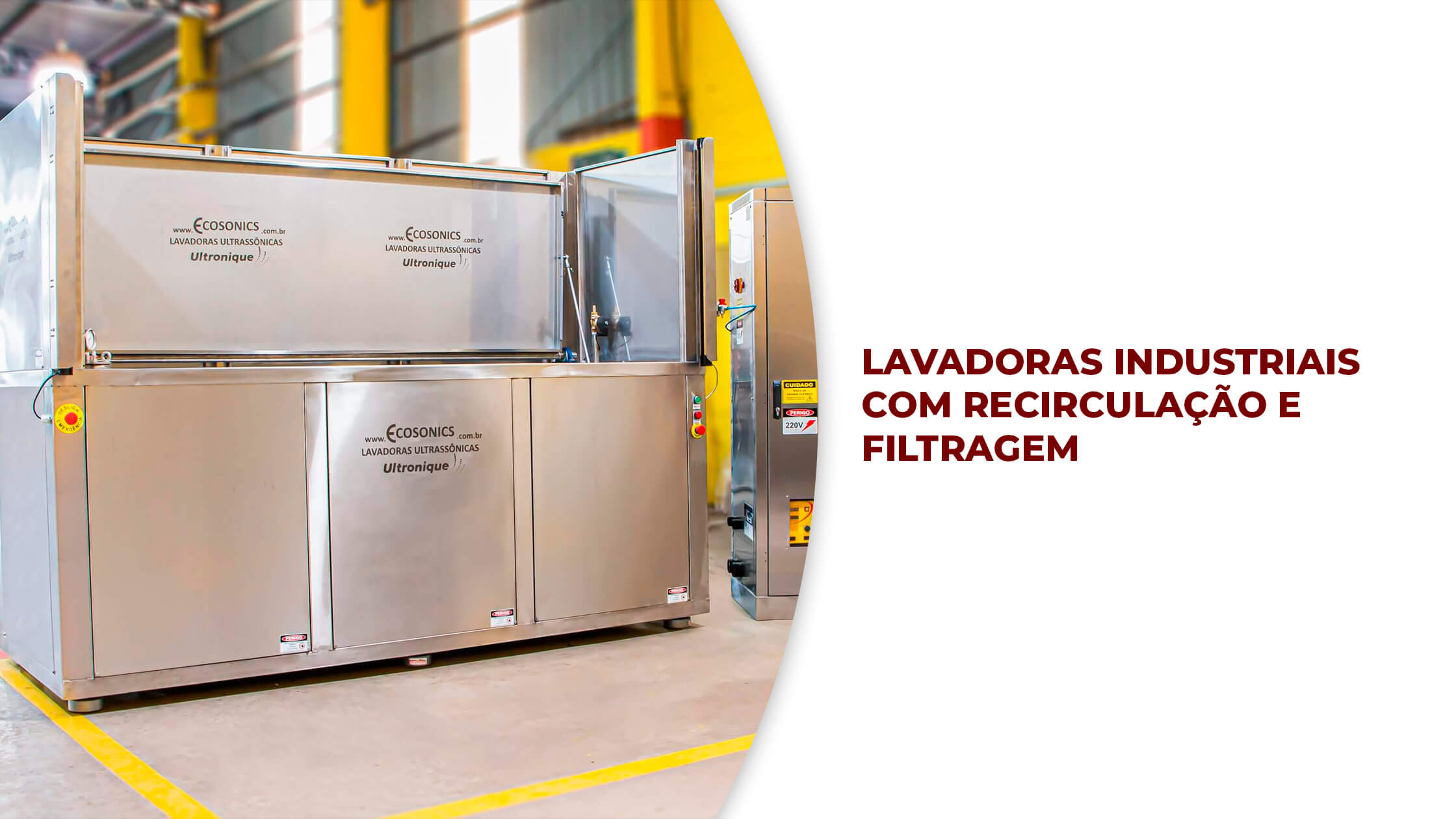 Lavadoras Industriais com Recirculação e Filtragem